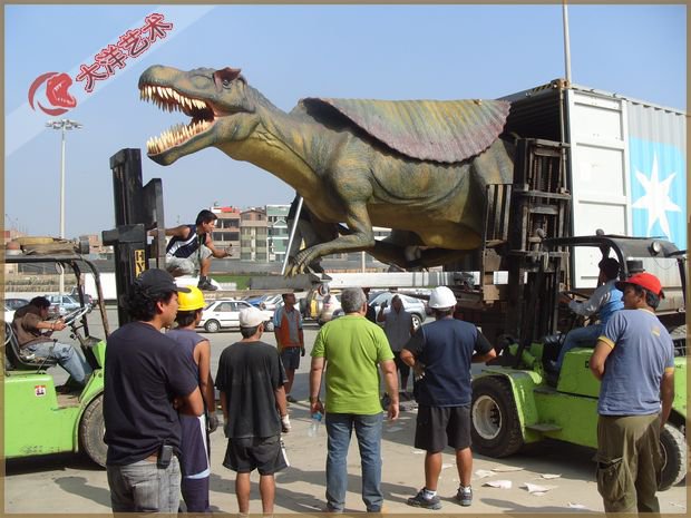 仿真恐龍制作現場-安裝現場