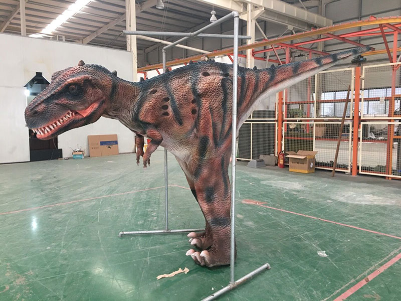 仿真恐龍皮套，客戶與皮套互動(dòng)