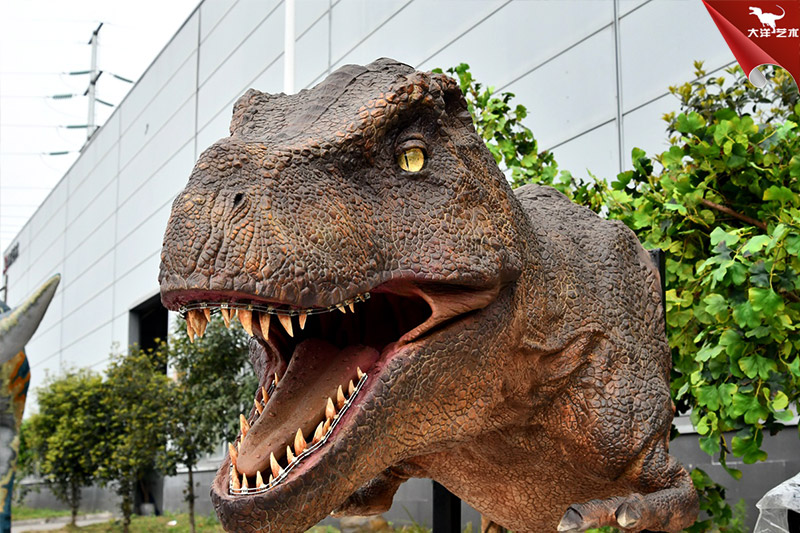仿真霸王龍龍頭，仿真恐龍翻模制作工藝，細節(jié)更逼真