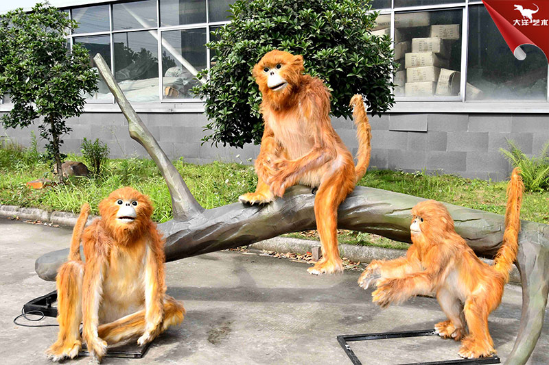 仿真金絲猴，能動(dòng)會(huì)叫的仿真動(dòng)物模型 