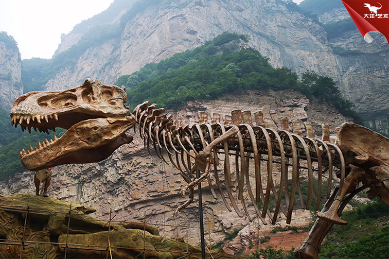 仿真恐龍骨架，霸王龍化石骨架 
